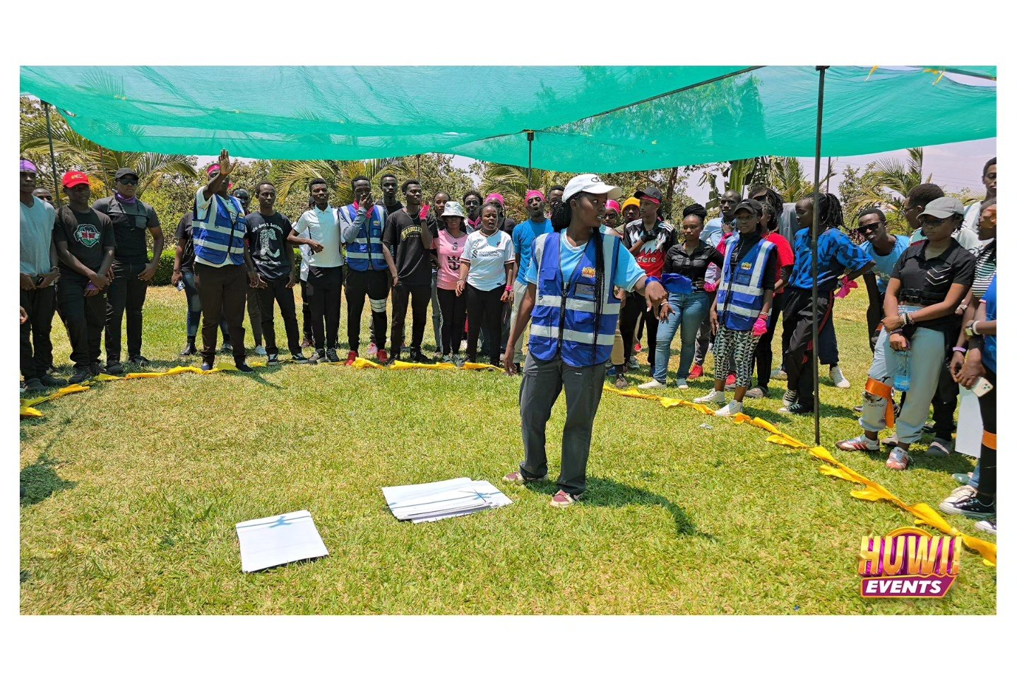 Huwii Events facilitator leading a group activity