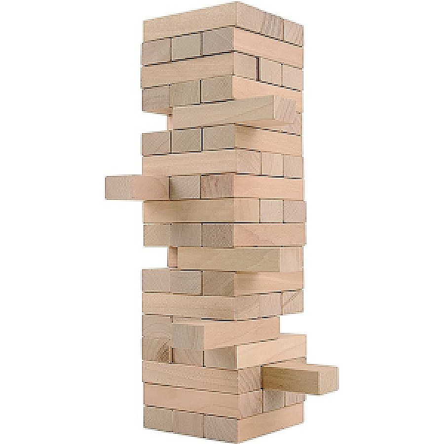 Giant Jenga wooden block stacking game