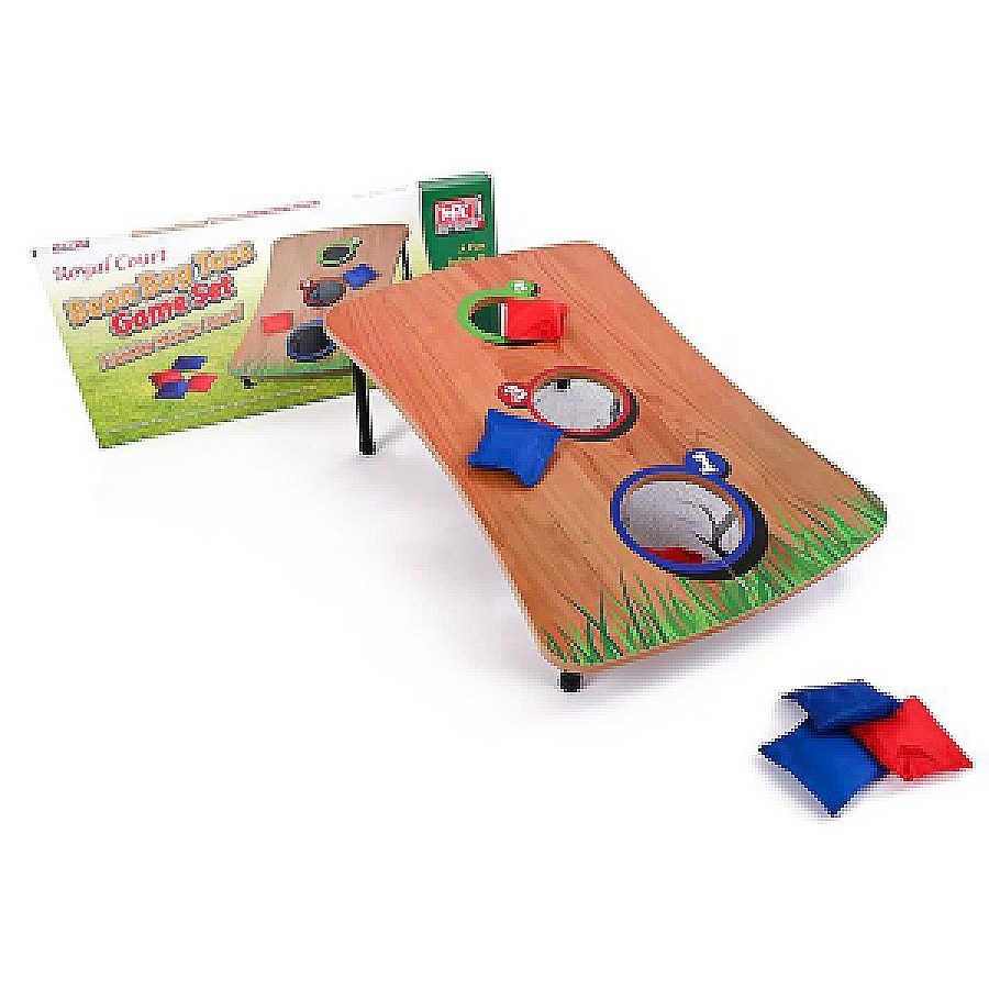 Bean bag toss cornhole game boards